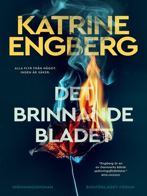 cover image of Det brinnande bladet